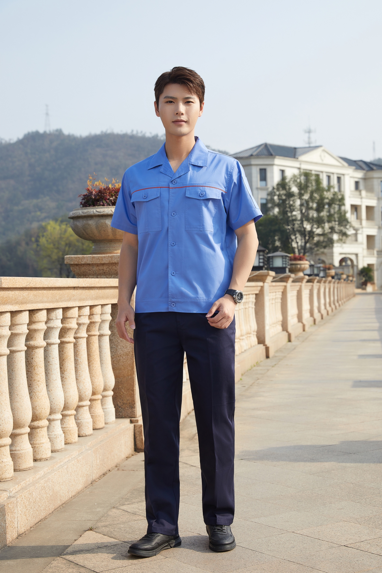 上海短袖工作服定制02