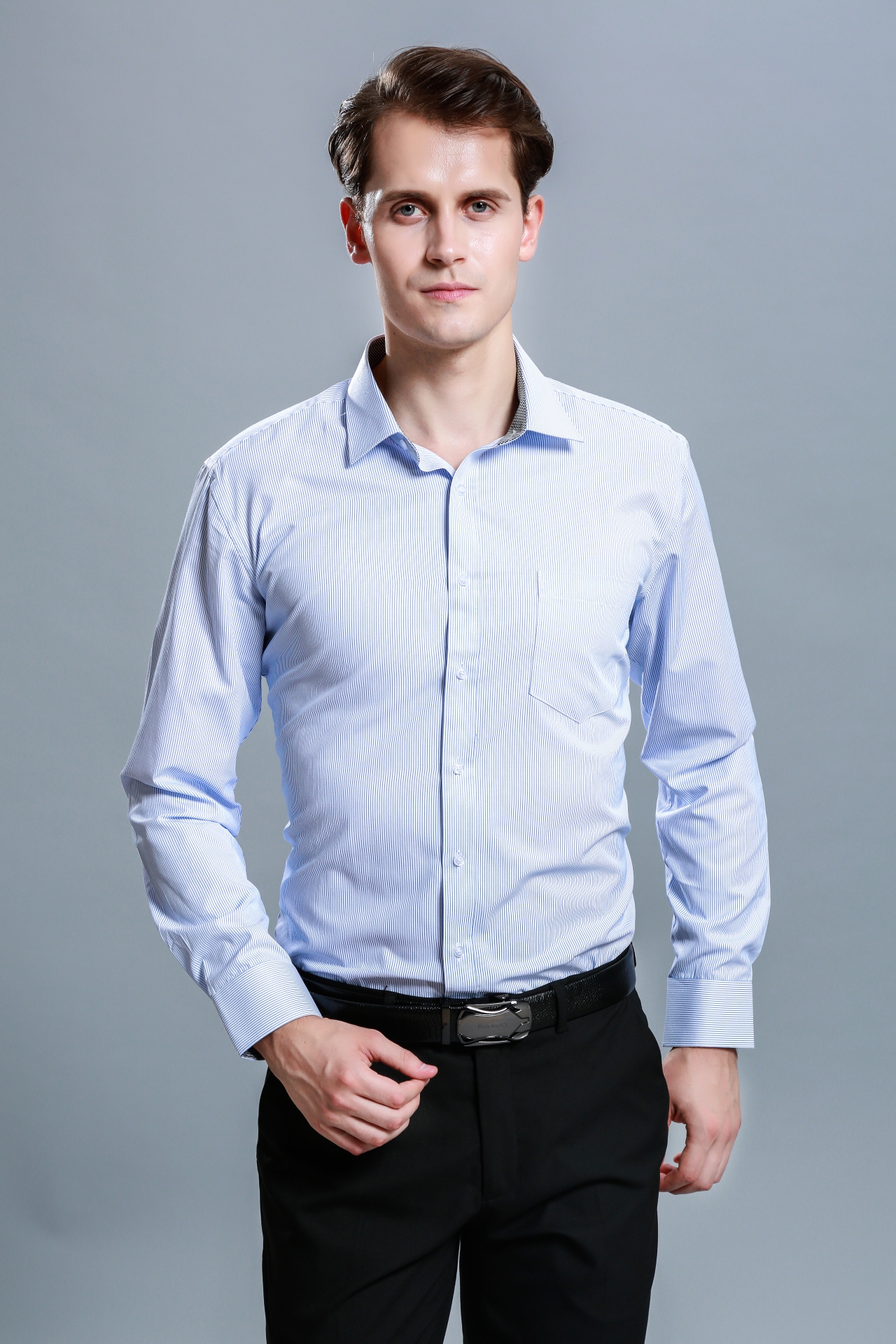 男士短袖襯衫定制10