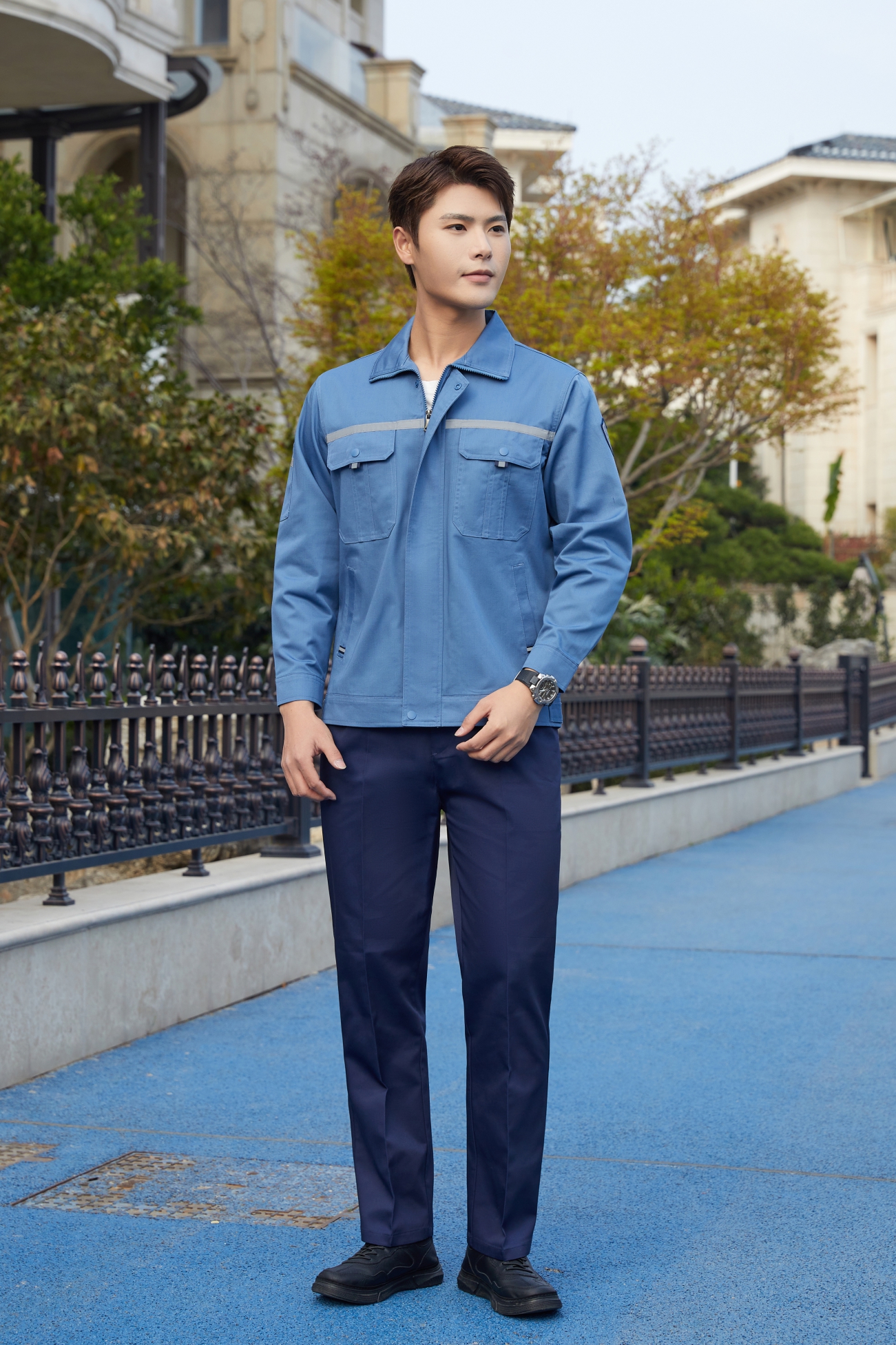 長袖工作服定制05